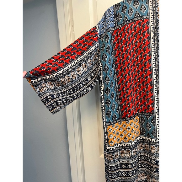 Umgee Kimono Womens M/L Artsy To Wear Boho Fringe Summer Outdoor Multicolor‎ - Picture 11 of 16